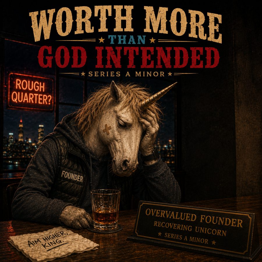Worth More Than God Intended cover: the recovering unicorn at the saloon bar